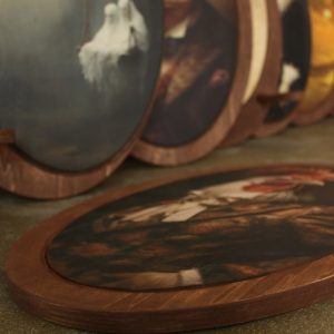 Field Painting,Natural Wall Art,Golden Wall Art,Wooden Wall Art,Wall Plaque,Oval Wall Decor,Wooden Wall Plaque,Oval Painting,Christmas Gift